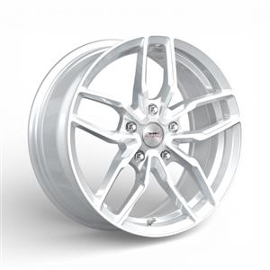17″ A-Line Aero 5/114 Arctic Silver Machine Face Alloy Wheels
