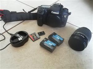 Canon 7d mark ii with 18 - 55 lens etc