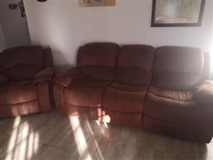 Lounge suite - 3 seater.. 2 seater and single seater for sale..