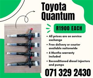 TOYOTA QUANTUM INJECTORS FOR SALE WITH WARRANTY 
