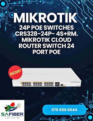 Mikrotik CRS328 24 PORT Cloud Router Switch. 450 watt PoE. Brand new. 