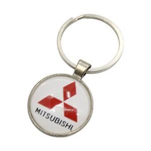 Vehicle Keyring with 3D Logo Badge - Mitsubishi