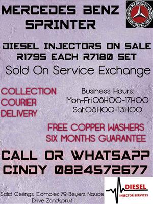 MERCEDES BENZ SPRINTER DIESEL INJECTORS FOR SALE