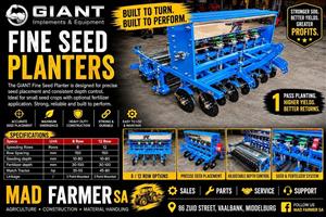 New Giant fineseed planters in stock