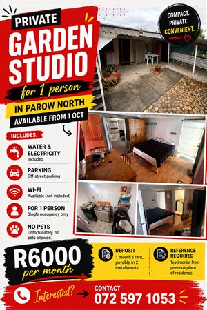 Garden Cottage For Rent
