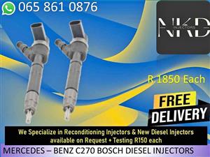 Mercedes C270 Bosch diesel injectors for sale