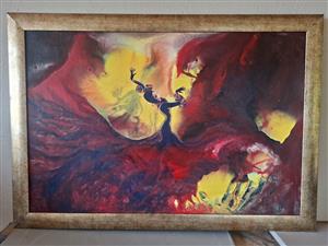 Rising From Ashes – Contemporary Abstract Painting