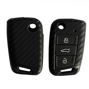 Silicon Rubber Key Cover for Golf 7 Gti - Carbon Fibre Finish