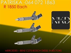AFFORDABLE DIESEL INJECTORS FOR MERCEDES C270 BOSCH INJECTORS FOR SALE