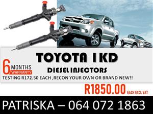 INJECTORS FOR TOYOTA 1KD DIESEL INJECTORS