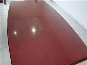Board room table and chairs 