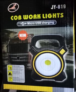 LED Emergency cob light ..solar and electrical rechargeable light + USB OUTPUT  