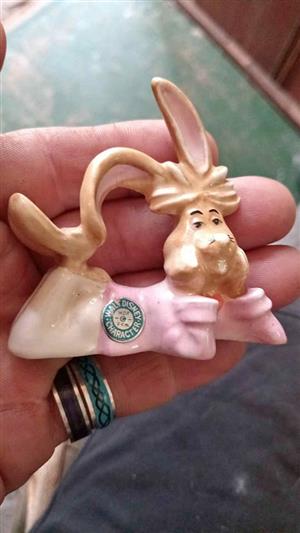 vintage Shaw Pottery March Hare figurine from the Alice in Wonderland series, produced in the 1940s.