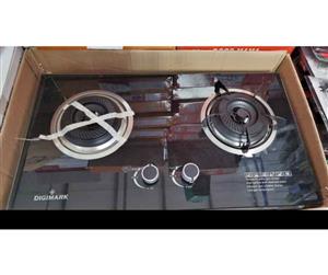 2 plate Automatic Glass glass hob,73x41x7cm NEW 