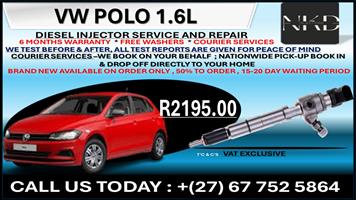Vw Polo 1.6L Diesel Fuel Injectors 