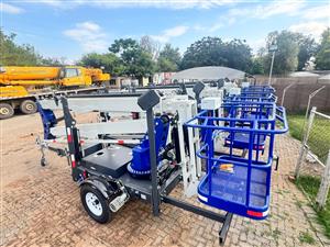 Trailermounted Access platform 18 meter 220volt & Honda Petrol engine