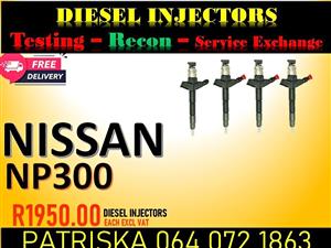 GET YOUR DIESEL INJECTORS FOR NISSAN NP300 NEW AND RECON