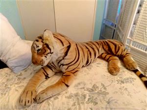 Life sized stuffed tiger