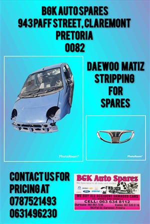 Daewoo Matiz stripping for Spares 