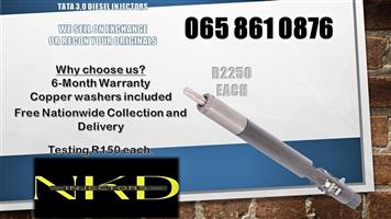 TATA DIESEL INJECTORS FOR SALE ON EXCHANGE OR RECON WITH TEST REPORTS