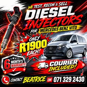 MERCEDES BENZ VITO 115 INJECTORS FOR SALE WITH WARRANTY 