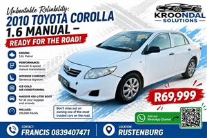 2010 Toyota Corolla 1.6 petrol