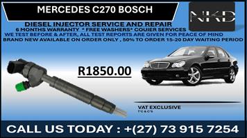 Mercedes C270 Bosch Diesel Injectors 