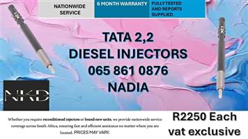 TATA 2,2 DIESEL INJECTORS FOR SALE -RECONDITIONED AND NEW