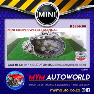 MINI COOPER W11B16 MANUAL GEARBOX