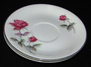 Kingsway Fine China Vintage Saucers x 3 to replace your lost or broken ones