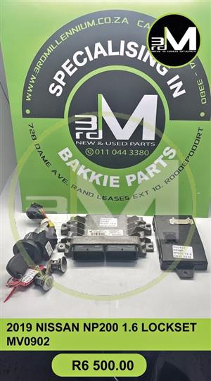 2019 NISSAN NP200 1.6 LOCKSET - MV0902