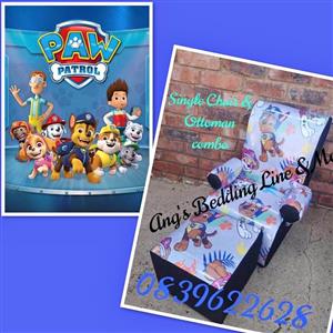 Kids character couch & ottoman combo made on order