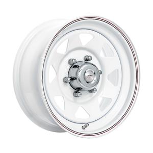 17″ A-Line White Spoke 8/165 Steel Wheels