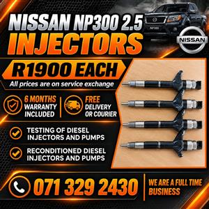 NISSAN NP300 YD25 INJECTORS FOR SALE WITH WARRANTY 