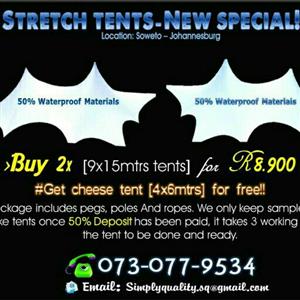 STRETCH TENTS - PACKAGE SPECIAL