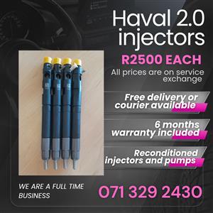 HAVAL 2.0 INJECTORS FOR SALE WITH WARRANTY INCLUDED 