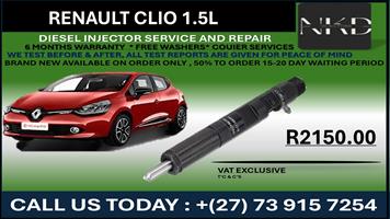 Renault Clio 1.5L Diesel Injectors 