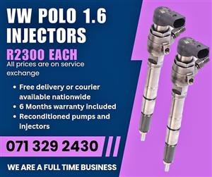 VW POLO 1.6 INJECTORS FOR SALE WITH WARRANTY INCLUDED