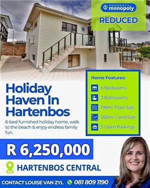 6 Bedroom Holiday Home For Sale in Karoodorp, Hartenbos