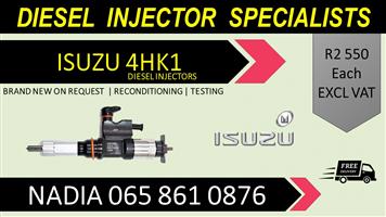 4HK1 ISUZU DIESEL INJECTORS FOR SALE OR TO RECON