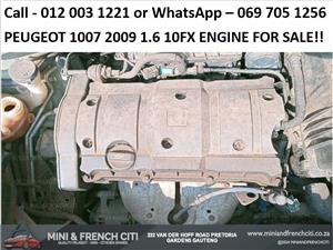 Peugeot 1007 2009 1.6 10FX Engine For Sale – Genuine Used Peugeot Engine!!
