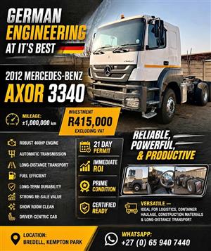 Mercedes Benz Axor 3340 2012 Model