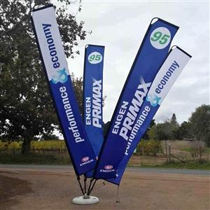 BRANDED TELESCOPIC/ TEARDROP BANNERS