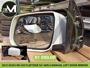2015 ISUZU KB 250 FLEETSIDE SC GEN 6 MANUAL LEFT DOOR MIRROR  MV0727