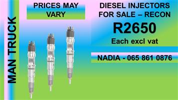 MAN DIESEL INJECTORS FOR SALE OR TO RECON NATIONWIDE