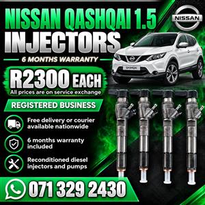 NISSAN QASQAI 1.5 INJECTORS FOR SALE WITH WARRANTY 