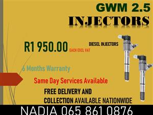 GWM 2.5 DIESEL INJECTORS FOR SALE 