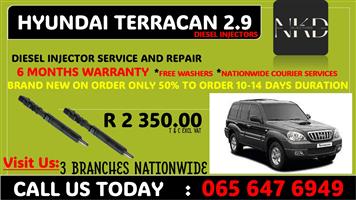 HYUNDAI TERRICAN 2.9 DIESEL INJECTORS