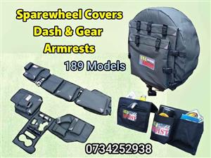 Armrests, Dashcovers, Sparewheel, Gear, Toolbags & Custom 4x4 Canvas