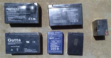 Batteries for scrap. Some of them keep power. Selling as is. For the scrap value